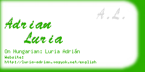 adrian luria business card
